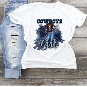 CowboysBlack Woman Tshirt